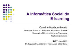 The Social Informatics of Elearning