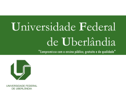 Universidade Federal de Uberlândia - colégio atenas