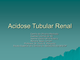 Acidose Tubular Renal por Nefrocalcinose