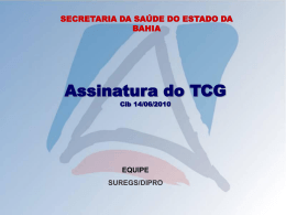 DIPRO - ASSINATURA DO TCG - 22.07.2010