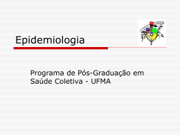 Epidemiologia - programa de pós-graduação em saúde coletiva/ccbs