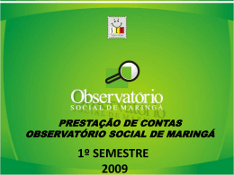 Indicação - Observatório Social do Brasil