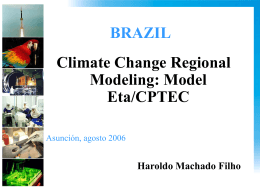 ETA-Centro de Previsão e Estudos Climáticos (CPTEC) Regional