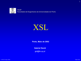 XSL - Universidade do Porto