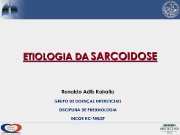 TRATAMENTO DA SARCOIDOSE