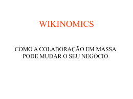 WIKINOMICS capitulos5 8 e crowdsourcing