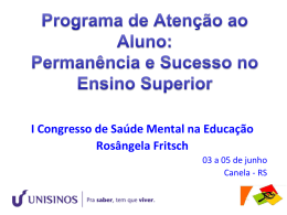Slide 1 - III Congresso Saúde Mental na Educação