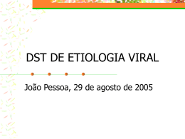 DST DE ETIOLOGIA VIRAL - Portal de Ginecologia