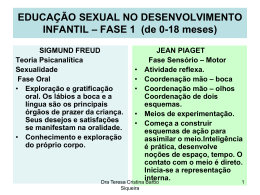 EDUCAÇÃO SEXUAL NO DESENVOLVIMENTO INFANTIL – FASE 1