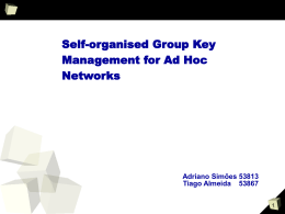 Self-organised Group Key Management