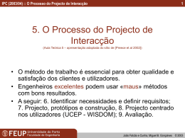 IPC (2003/04) :: O Processo do Projecto de Interacção