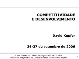 Diagnóstico da Competitividade