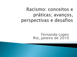 Racismo: conceitos e práticas - Instituto de Estudos em Saúde