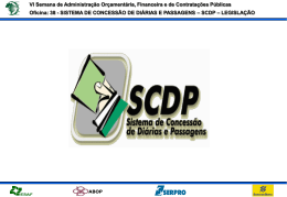scdp (sistema de concessão de diárias e passagens)