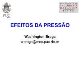EFEITOS DA PRESSÃO - PUC-Rio