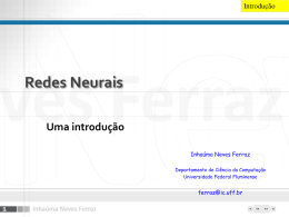 Apresentação PowerPoint sobre Introdução às Redes Neurais