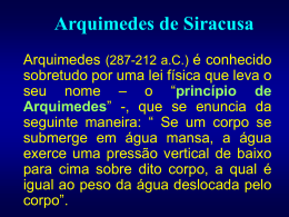 Arquimedes de Siracusa - Física