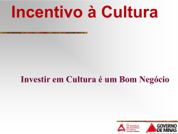 Mesa Redonda Produção Cultural e Incentivo Fiscal no Brasil