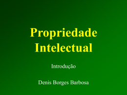 Introdução à PI - Denis Borges Barbosa
