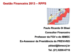 Gestão Financeira 2013