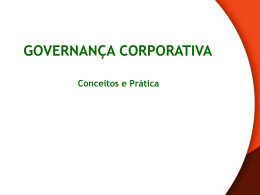 Introdução a Governança Corporativa