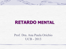 RETARDO MENTAL - Universidade Castelo Branco