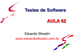 TesteSw_Aula02 - Professor Eduardo Silvestri