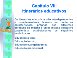 Projeto Educativo PassionistaVII - Colégio Passionista São Paulo