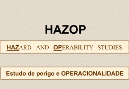 DESVIO HAZOP - Estudo de Perigo e Operacionalidade