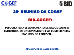 ANA – COGEF 26a reunião apresentacao BID Pesquisa UCP v27MAR