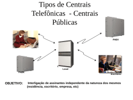 Tipos de Centrais Telefônicas - Kendi Sakamoto Contact Center