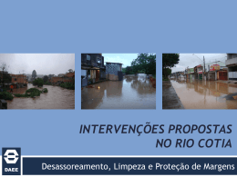 Apresentação DAEE: Intervenções no Rio Cotia - Pinheiros