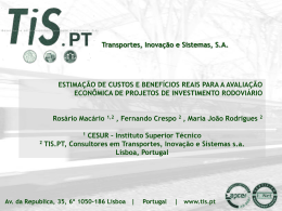 TIS.PT – Transportes Inovação e Sistemas, SA Slide 1