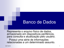 Banco de Dados - Site Prof Miguel Damasco