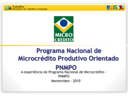 Programa Nacional de Microcrédito Produtivo Orientado