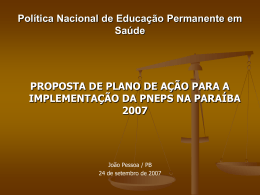 Justificativa - Secretaria de Estado da Saúde da Paraíba