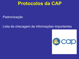 Protocolos da CAP