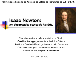 Sir Isaac Newton - Capital Social Sul