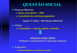 QUESTÃO SOCIAL SERVIÇO SOCIAL MEDIAÇÃO