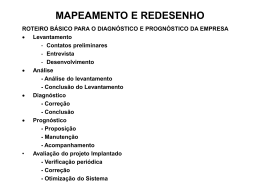 MAPEAMENTO E REDESENHO - Universidade Castelo Branco