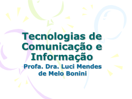 Tecnologias de Comunicação e Informação
