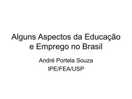 Educação e Emprego no Brasil