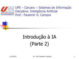 introducao_IA2 - Centro de Informática da UFPE