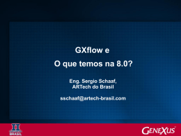 Lancamento de GXflow 8.0