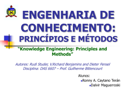 Knowledge Engineering: Principles and Methods