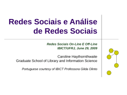 Redes Sociais - Ideals - University of Illinois at Urbana