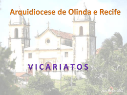 Vicariatos da Arquidiocese de Olinda e Recife