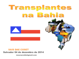 Transplante na Bahia