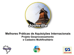 Município: Joinville - Unidade de Coordenação de Programas