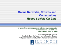 Redes Online - Ideals - University of Illinois at Urbana